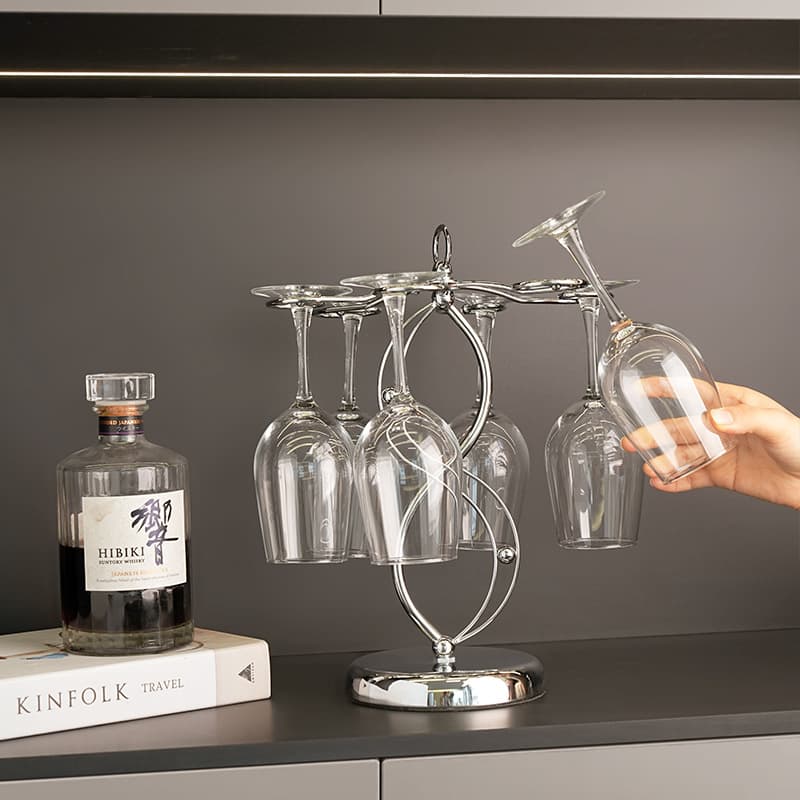 Copo de vinho, porta-copos, acessório para sala de estar, decorações, estilo leve e luxuoso, decoração de casa - imagem 4