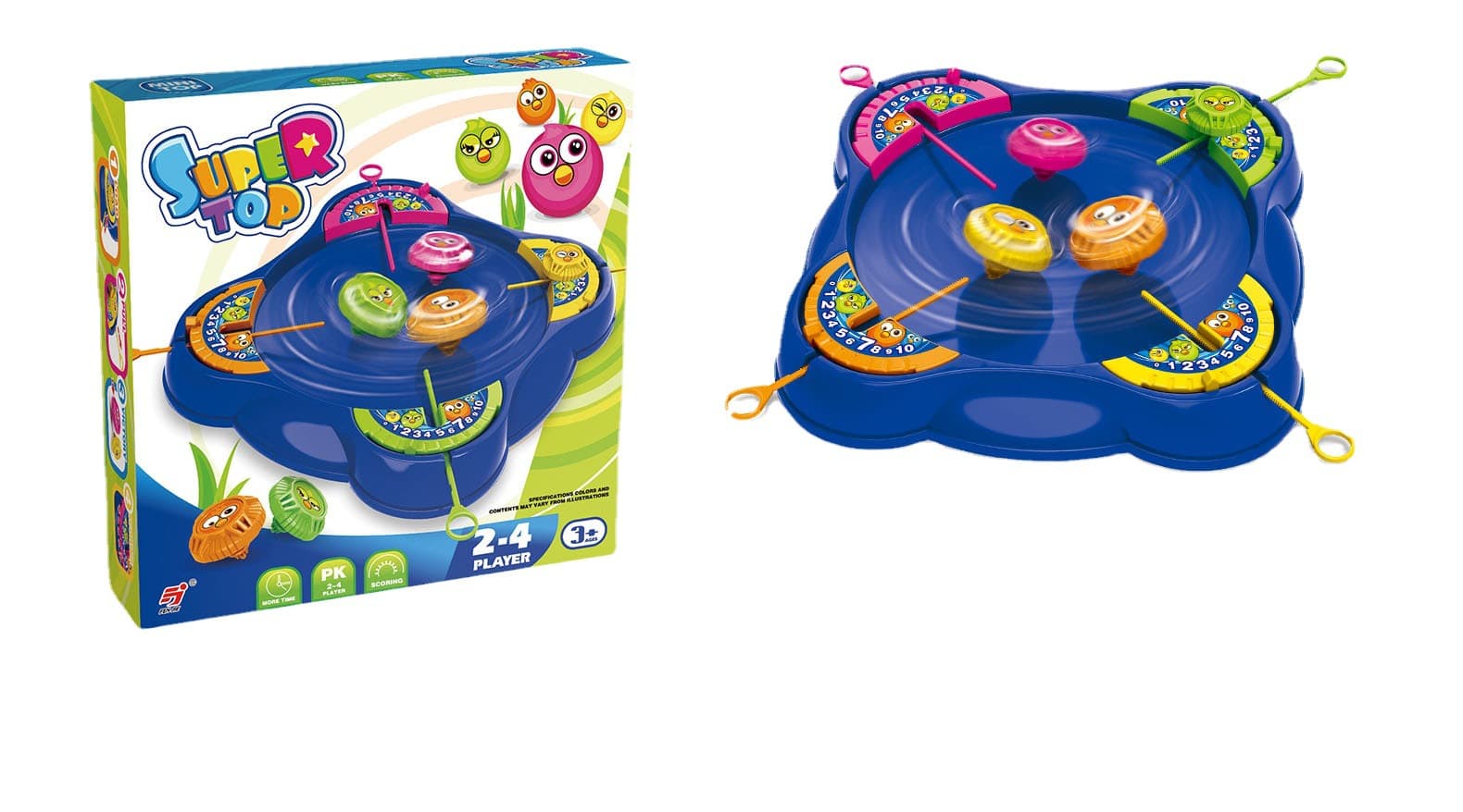 (Comércio internacional), pião de mesa infantil, brinquedo olímpico interativo, caixa de presente, luta, disco de batalha, para crianças e pais - imagem 6