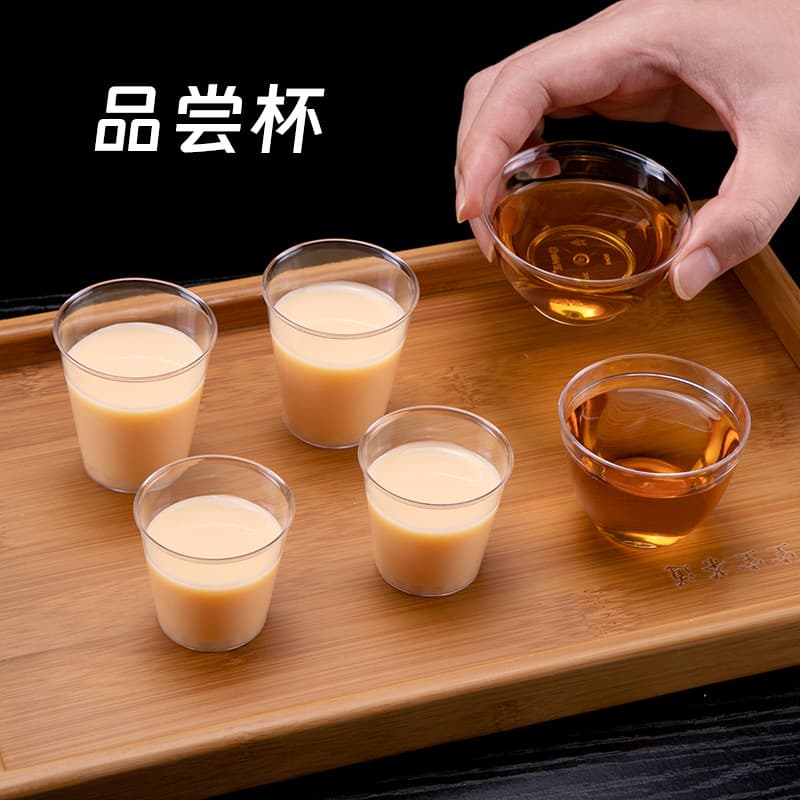 喇叭花 Copo de aviação copo descartável de plástico duro degustação copo pequeno copo de chá kung fu copo de degustação - imagem 4
