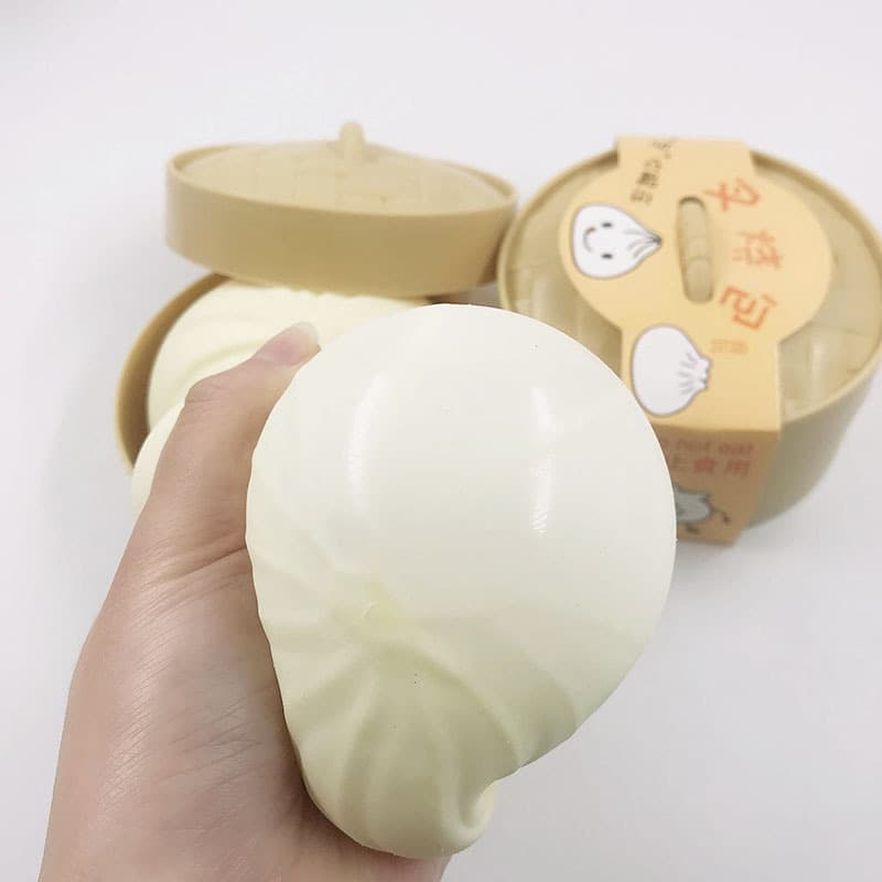 Pãezinhos grandes simulados, rebote lento e beliscável, pãezinhos de porco grelhados, brinquedos de descompressão, macarrão falso, pessoa inteira xiaolongbao atacado - imagem 3
