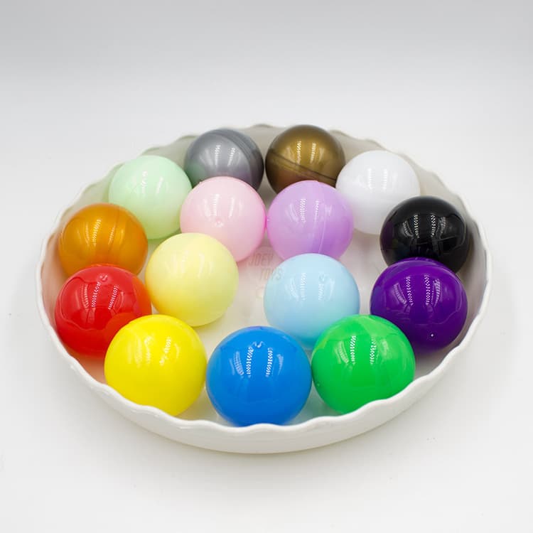 Gacha casca de ovo 32mm transparente redondo macaron brinquedo infantil colorido bola de plástico máquina gashapon para bola gashapon atacado - imagem 4