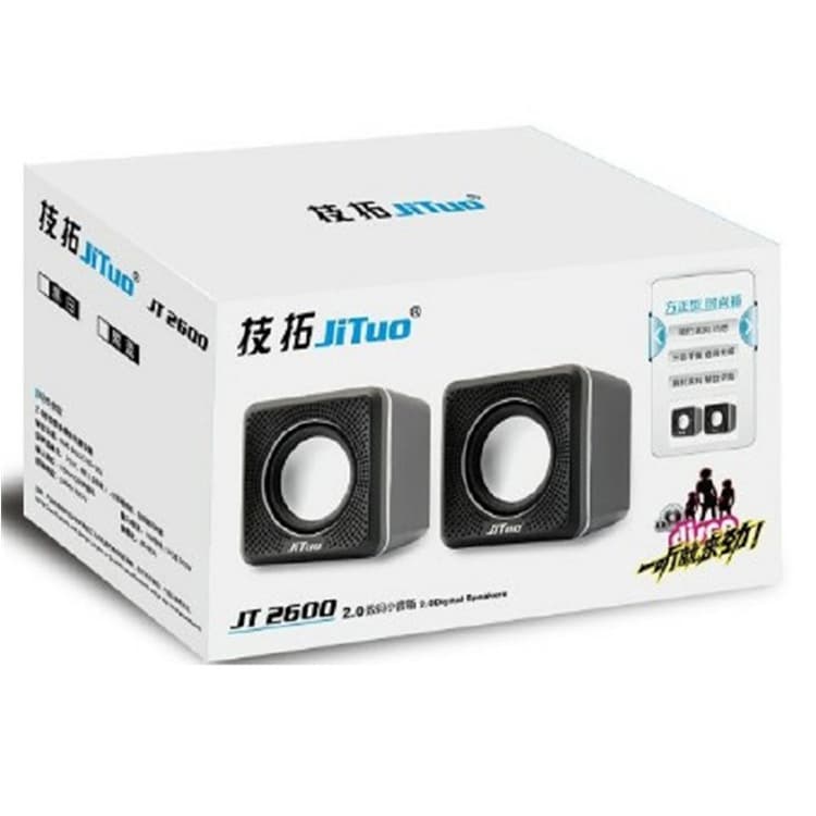Jituo JT2600 computador multimídia mini alto-falante portátil alimentado por USB - imagem 6