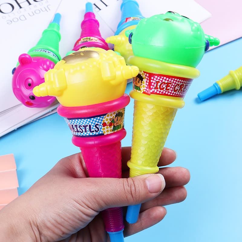 Apito para sorvete, vestido de noite para meninos e meninas, megafone de desenho animado infantil, presente de aniversário - imagem 3