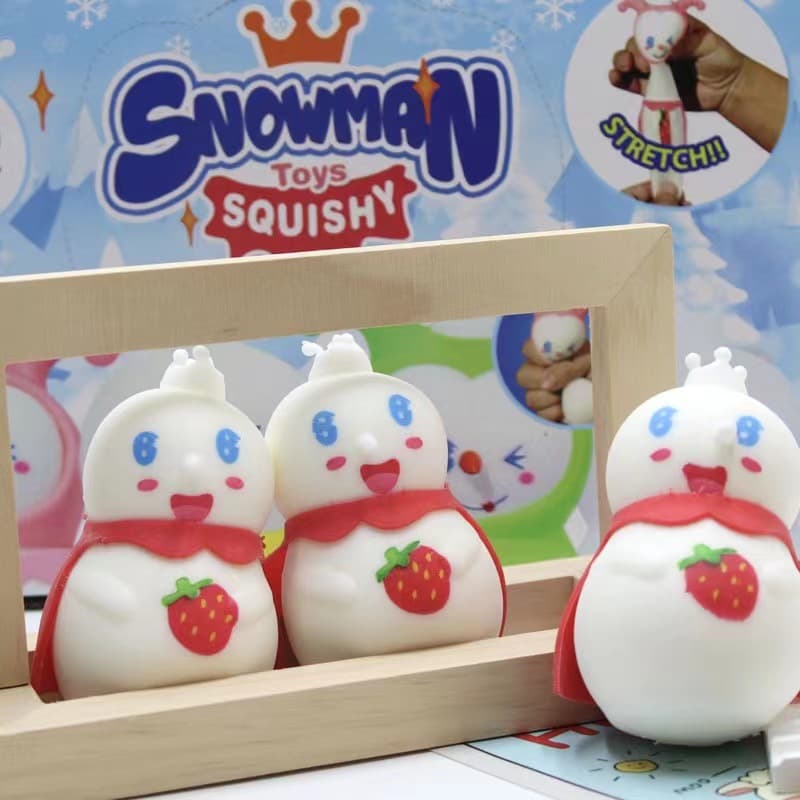 Boneco de neve criativo, beliscando música, artefato de descompressão, rebote lento, brinquedo pequeno, fabricante de bola de ventilação, atacado - imagem 1