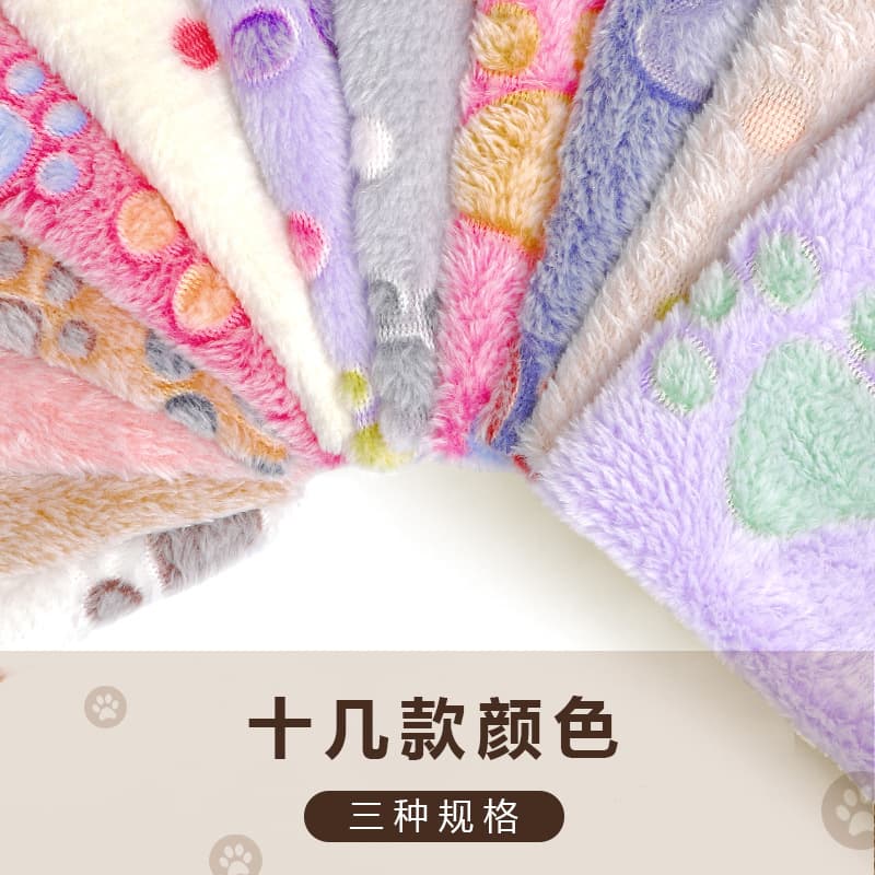 Cobertor popular para animais de estimação, tapete de flanela para cães com estampa de pata, quente, macio e sem derramamento, cobertor universal para cães e gatos, tapete para gatos - imagem 5