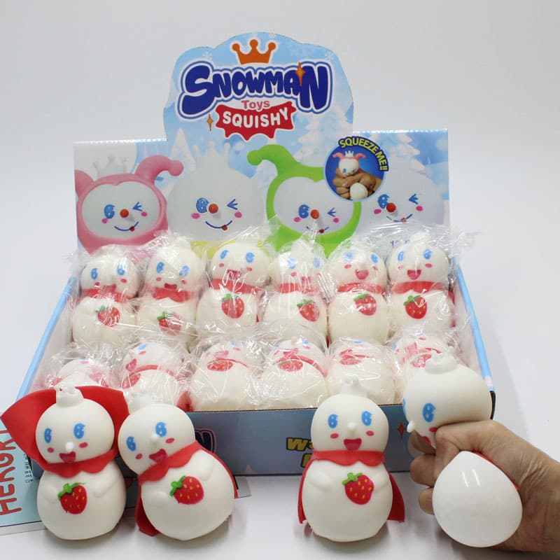 Boneco de neve criativo, beliscando música, artefato de descompressão, rebote lento, brinquedo pequeno, fabricante de bola de ventilação, atacado - imagem 5