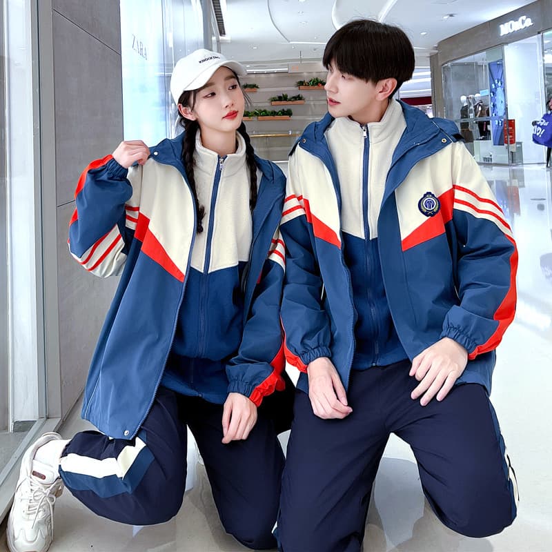 Roupas de casal de outono, jaqueta da moda para estudantes, 2023, para amados, conjunto de 3 peças - imagem 4