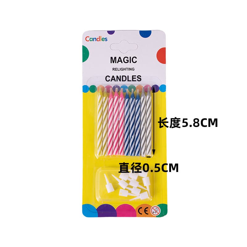 Fabricante de velas pequenas por atacado, velas mágicas de aniversário estranhas, soprador portátil com rosca, velas de bolo de parafina paródia - imagem 6