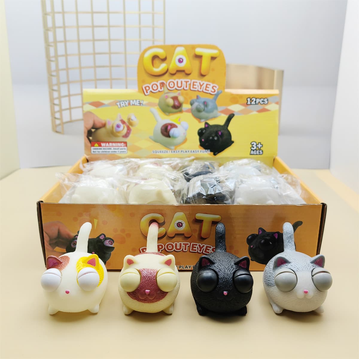 Criativo olhando com raiva artefato de descompressão de gato beliscando música para desabafar beliscando música descompressão infantil pequenos brinquedos prontos para venda - imagem 7