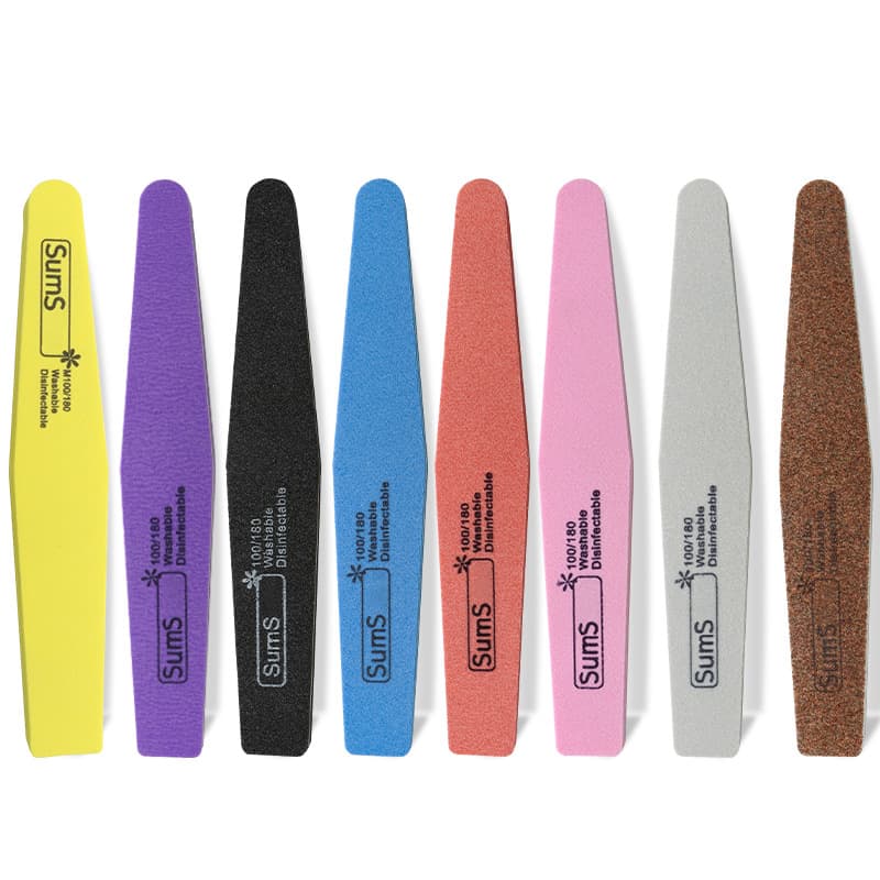 Esponja dupla face fosca resistente ao desgaste conjunto de ferramentas de manicure para manicure, contra rachaduras - imagem 6