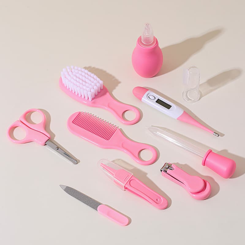 (Comércio internacional), conjunto médico infantil, termômetro para unhas, escova de dentes, escova, 10 peças - imagem 3