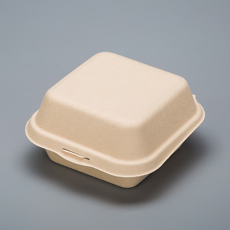 Lancheira de polpa de papel descartável, caixa de hambúrguer, caixa de bolo bento de celebridades da Internet, lancheira de papel de desenho quadrado, caixa de comida embalada - imagem 3