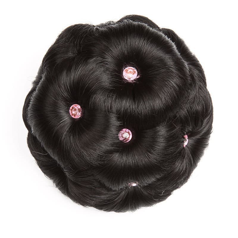 Peruca de virilha feminina, bolsa de peruca de nove flores com prendedor, peruca de cabelo de noiva trançada feminina - imagem 20