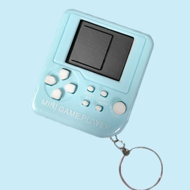 Pequeno console de jogos eletrônicos, tetris, brinquedo criativo, chaveiro, nostalgia, antiestresse, presente criativo - imagem 15