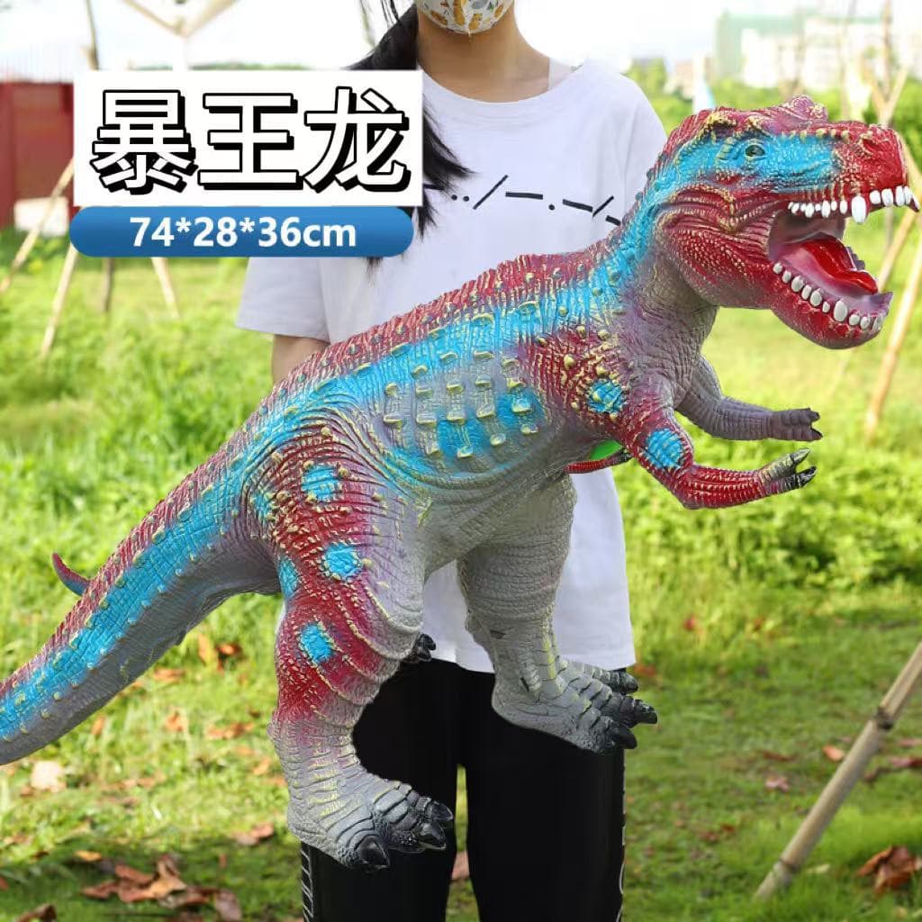 Grande dinossauro, brinquedo de plástico de borracha macia para meninos - imagem 28