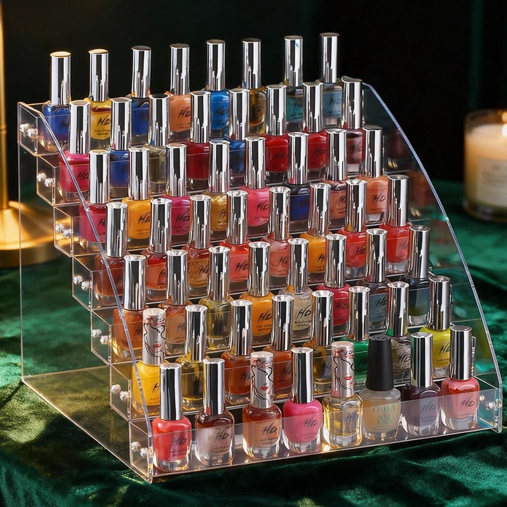 Esmalte, suporte transparente para manicure, sistema de armazenamento - imagem 3