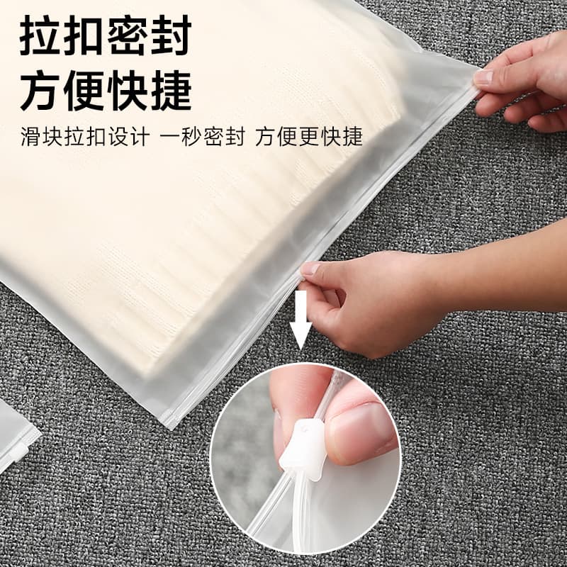 Bolsa de armazenamento transparente para viagens, roupas íntimas, mala, bolsa de viagem, contêiner - imagem 4