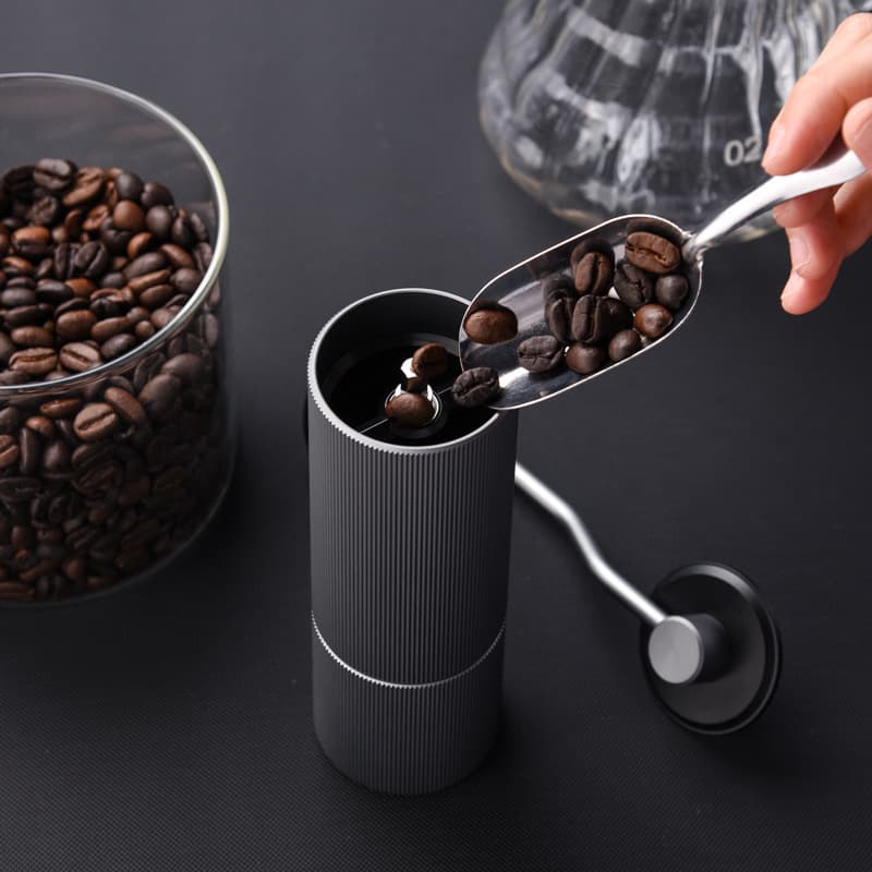 Atacado moedor de mão de café ao ar livre acampamento portátil moedor de aço inoxidável moedor de mão de grãos de café - imagem 4