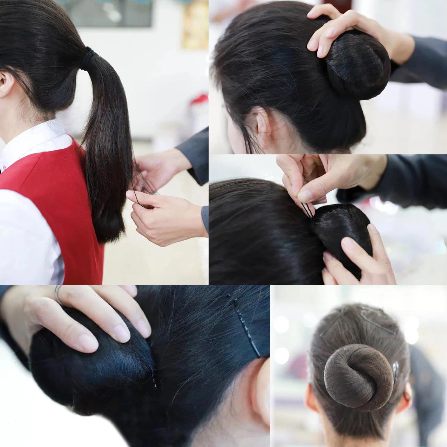 Rede de cabelo invisível ultrafina, embalagem a vácuo amazon cross-border, bolsa de rede profissional mais vendida, rede de cabelo para dança de aeromoça - imagem 3