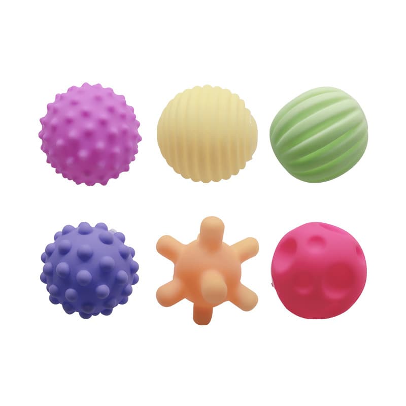Bola de mão infantil para recém-nascidos de borracha macia, brinquedo para engatinhar, bola de massagem - imagem 6