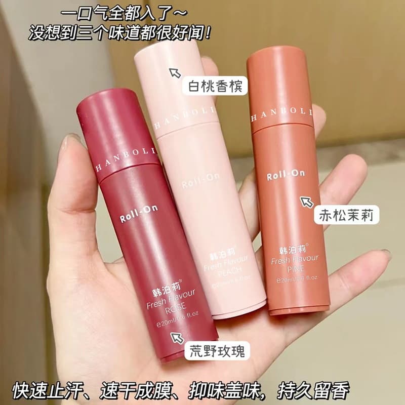 韩泊莉 Desodorante rollerball de verão, antitranspirante com sabor forte, vendas diretas da fábrica, 20 ml, efeito de longo prazo - imagem 3