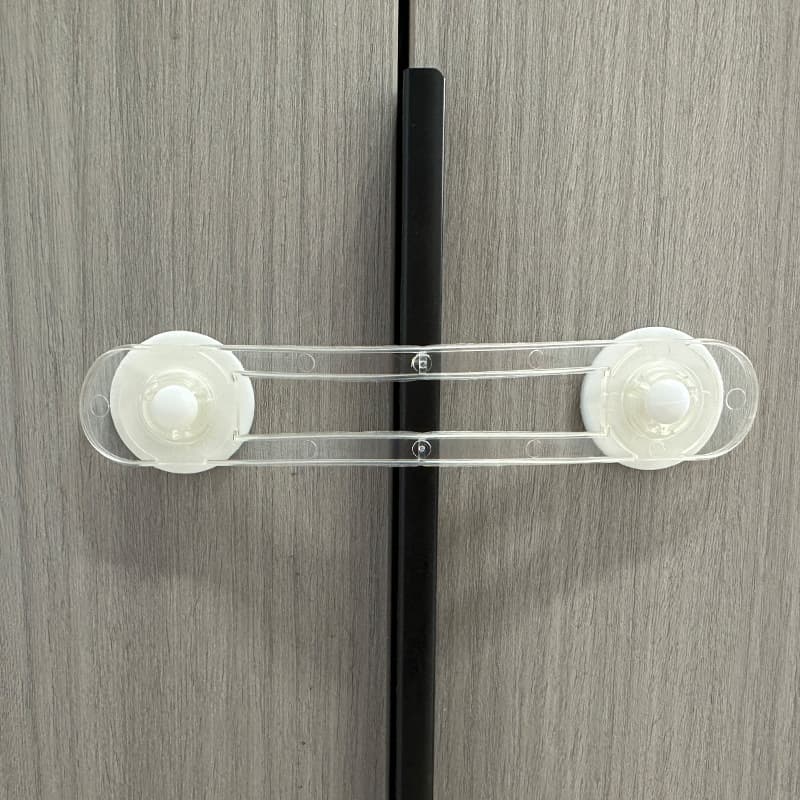 Fechadura de segurança multifuncional para crianças, transparente, anti-abertura, cinto macio, trava de segurança para geladeira infantil, gaveta - imagem 5