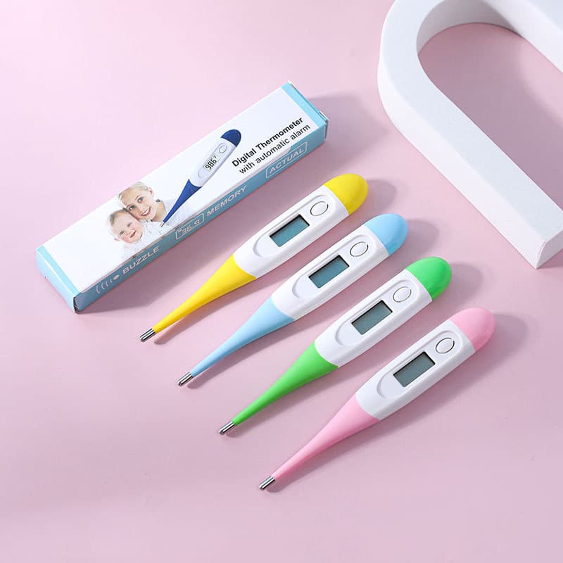 Pacote, termômetro oral infantil eletrônico para bebê, inglês, medição de temperatura - imagem 3
