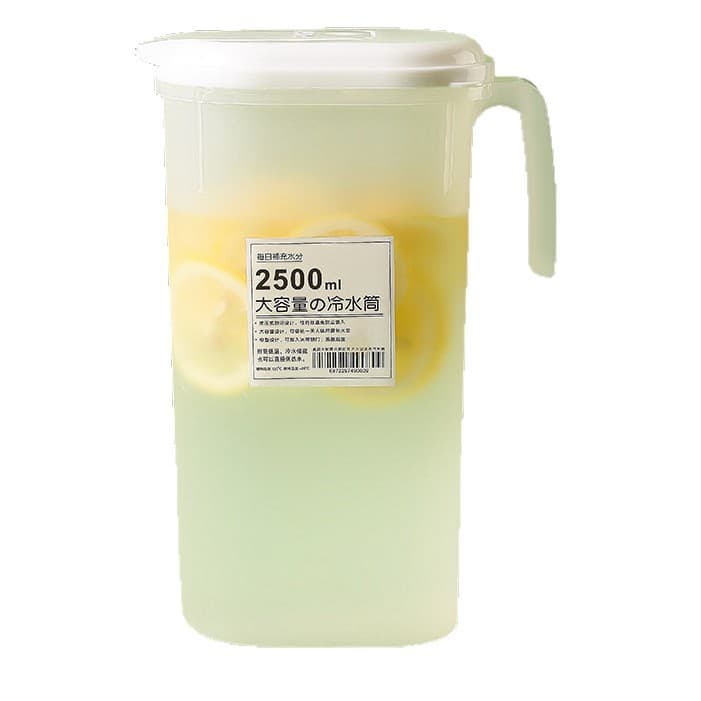 Chaleira fria para geladeira, bule doméstico resistente a altas temperaturas, chaleira fria de grande capacidade, balde de bebidas com tampa, fábrica de chaleira fria filtrada - imagem 6