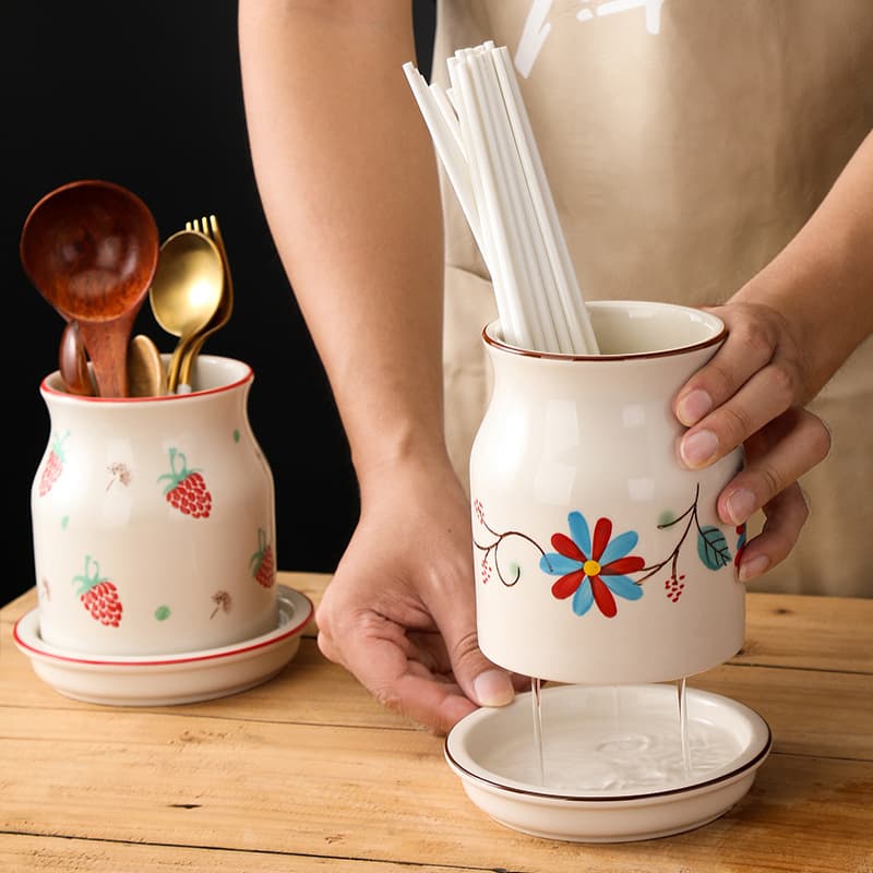 Pauzinhos de cerâmica japonesa, escorredor universal, utensílios de cozinha, sistema de armazenamento, nova coleção - imagem 3