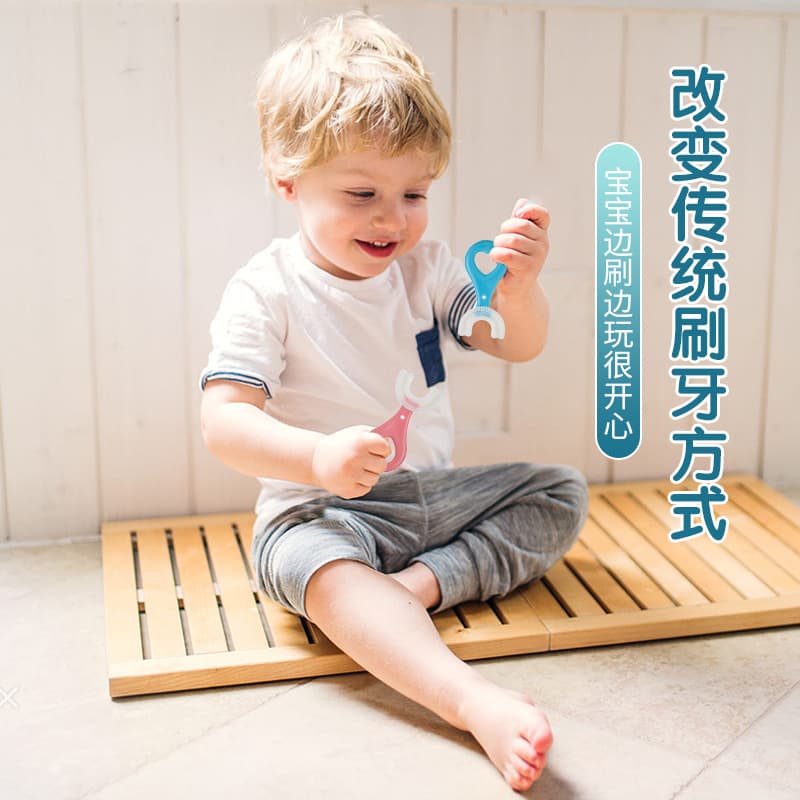 [Children's toothbrush for baby, soft silicone brush, 2-6-12 years] - imagem 3