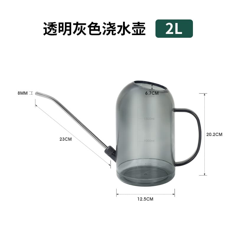 Bule de aço inoxidável, vaso transparente, pulverizador espaçoso - imagem 14