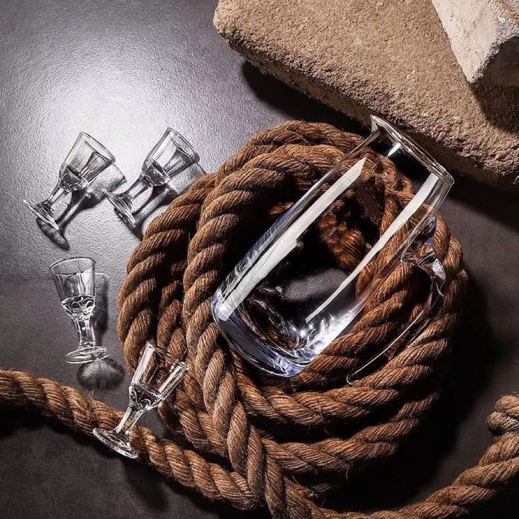 Dispensador de vinho de vidro, copo de vinho, conjunto de vinho, copo de shot, bala de cristal - imagem 5