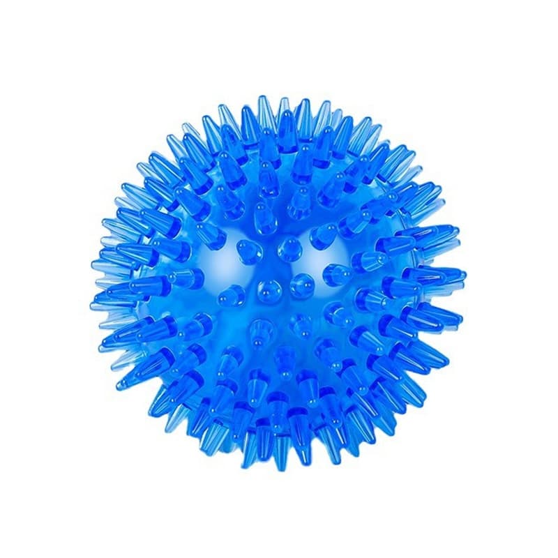 Bola de brinquedo popular transfronteiriça, chiado tpr de alta elasticidade, bola com pontas afiadas, bola de brinquedo para cães flutuante, resistente a mordidas e para limpeza de dentes - imagem 6