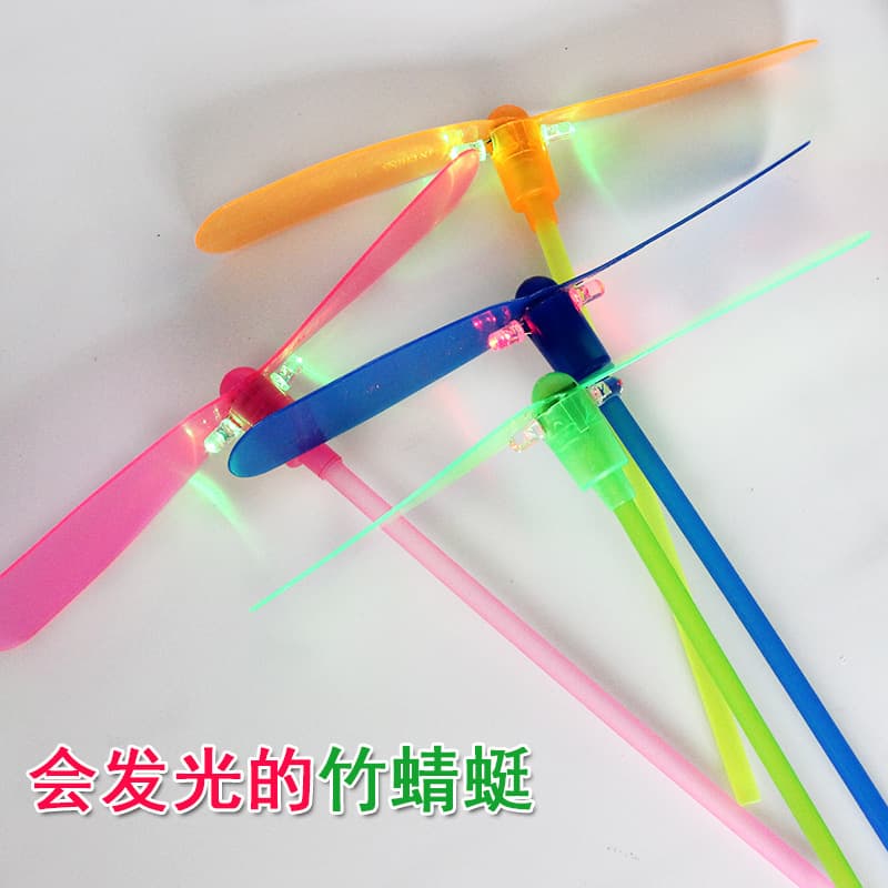 Libélula de bambu brilhante, libélula de bambu, brinquedo de fada voadora, barraca de rua, melhor venda, brinquedo flash brilhante, atacado - imagem 4