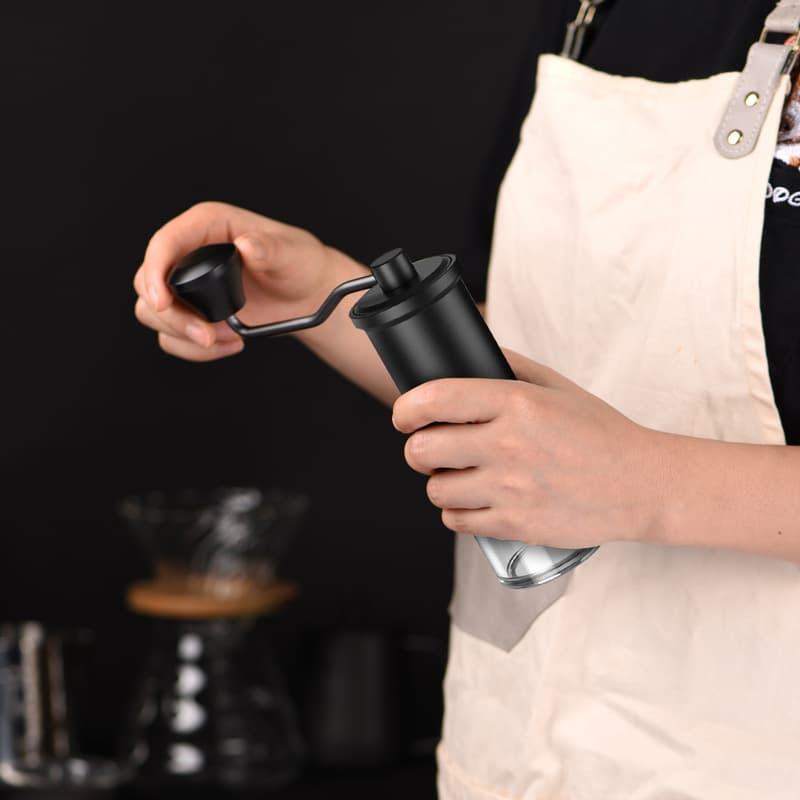 Atacado moedor de mão de café ao ar livre acampamento portátil moedor de aço inoxidável moedor de mão de grãos de café - imagem 5