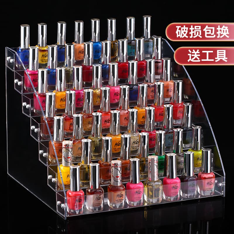 Esmalte, suporte transparente para manicure, sistema de armazenamento - imagem 4