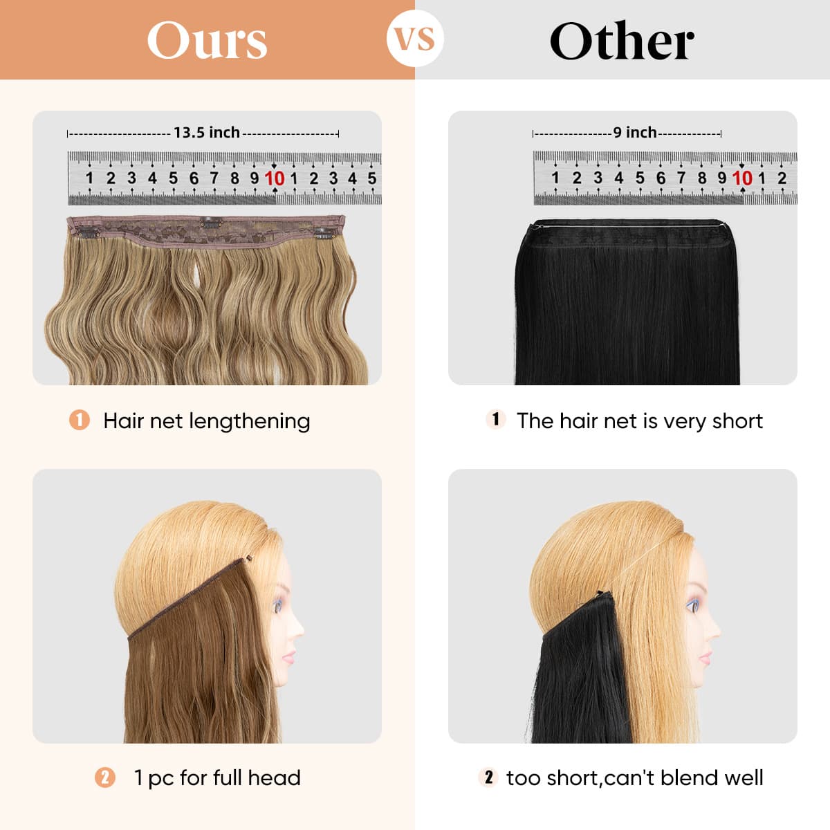 Peruca ondulada elegante, extensão de cabelo encaracolado, estilo europeu - imagem 5
