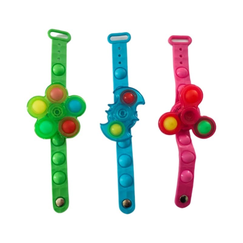 (Comércio internacional), pião, relógio infantil, pulseira piscante, brinquedo, antiestresse, presente de aniversário - imagem 6