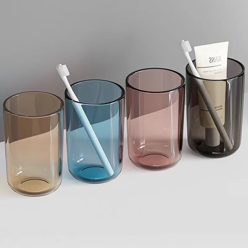 Enxaguatório bucal transparente de alta qualidade, escova de dentes de plástico infantil, estilo leve e luxuoso, para amados - imagem 4