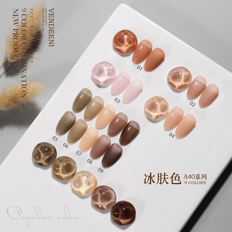 (Comércio internacional), esmalte, gel fosco para manicure, olho de gato, conjunto completo - imagem 3