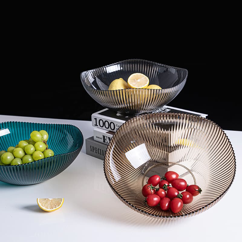 Prato de frutas para lanche em estilo chinês, cesta de frutas de cozinha de três cores elegante e simples, prato de lanche para doces moderno e elegante - imagem 5
