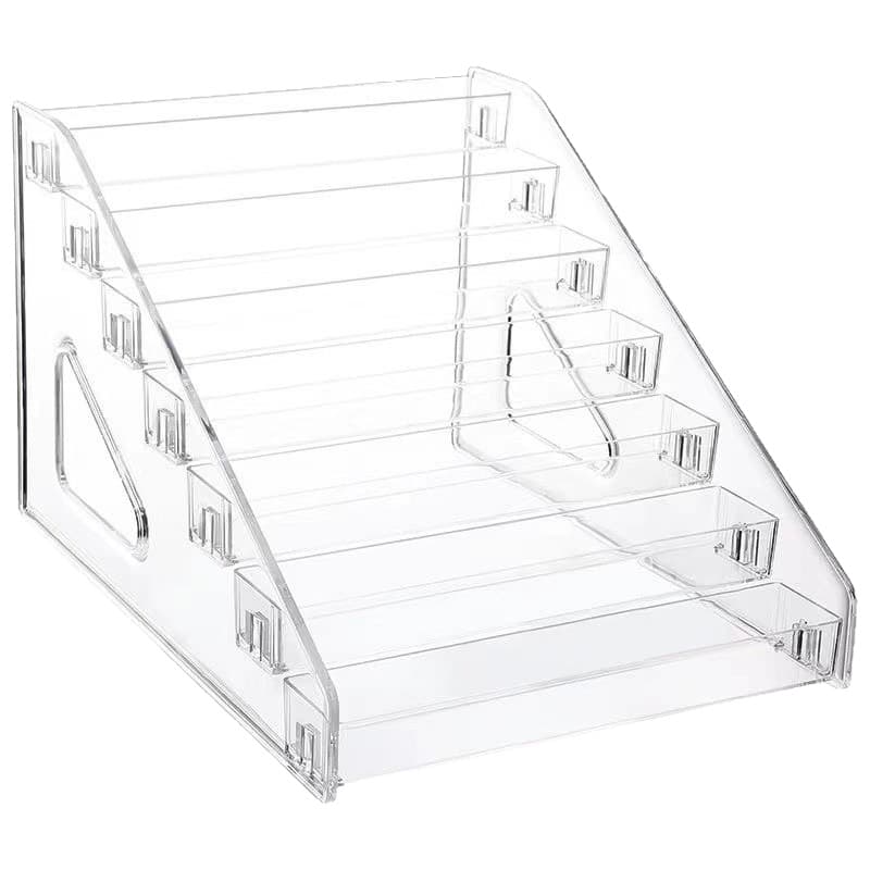 Suporte multicamadas universal acrílico, batom cosmético, cartões para manicure, esmalte, organizador de óleo essencial - imagem 6