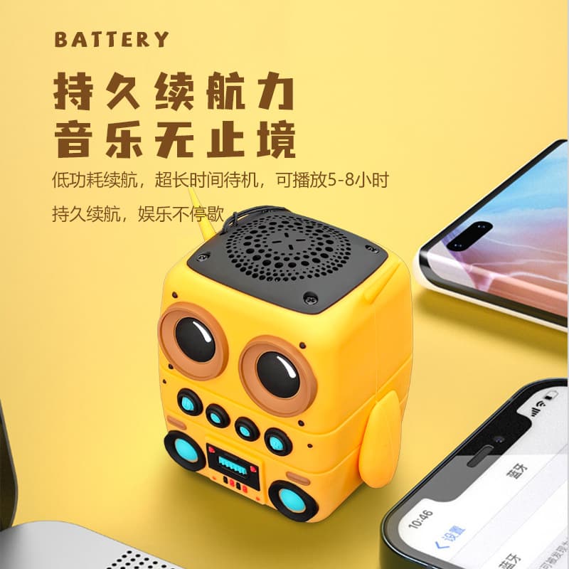 2024 nova coruja dos desenhos animados ao ar livre à prova dwaterproof água conveniente alto-falante série bluetooth áudio lembrança presente alto-falante - imagem 4