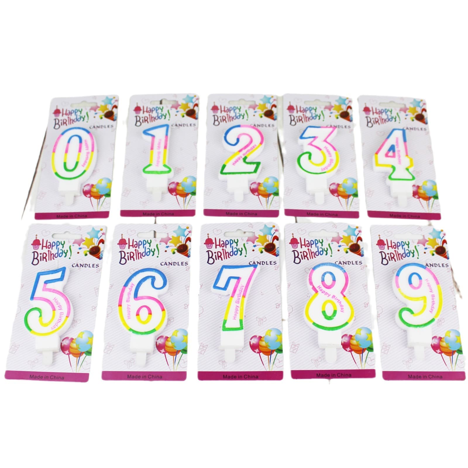 Fabricantes de velas de aniversário atacado crianças criativas de 0 a 9 anos com base de velas coloridas para bolo velas digitais - imagem 6