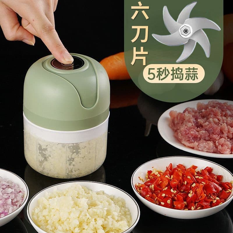 Batedor de alho elétrico, espremedor de alho, suplemento alimentar, máquina de cozinhar, sem fio, mini espremedor de alho, artefato, fabricante atacadista transfronteiriço de alho - imagem 4
