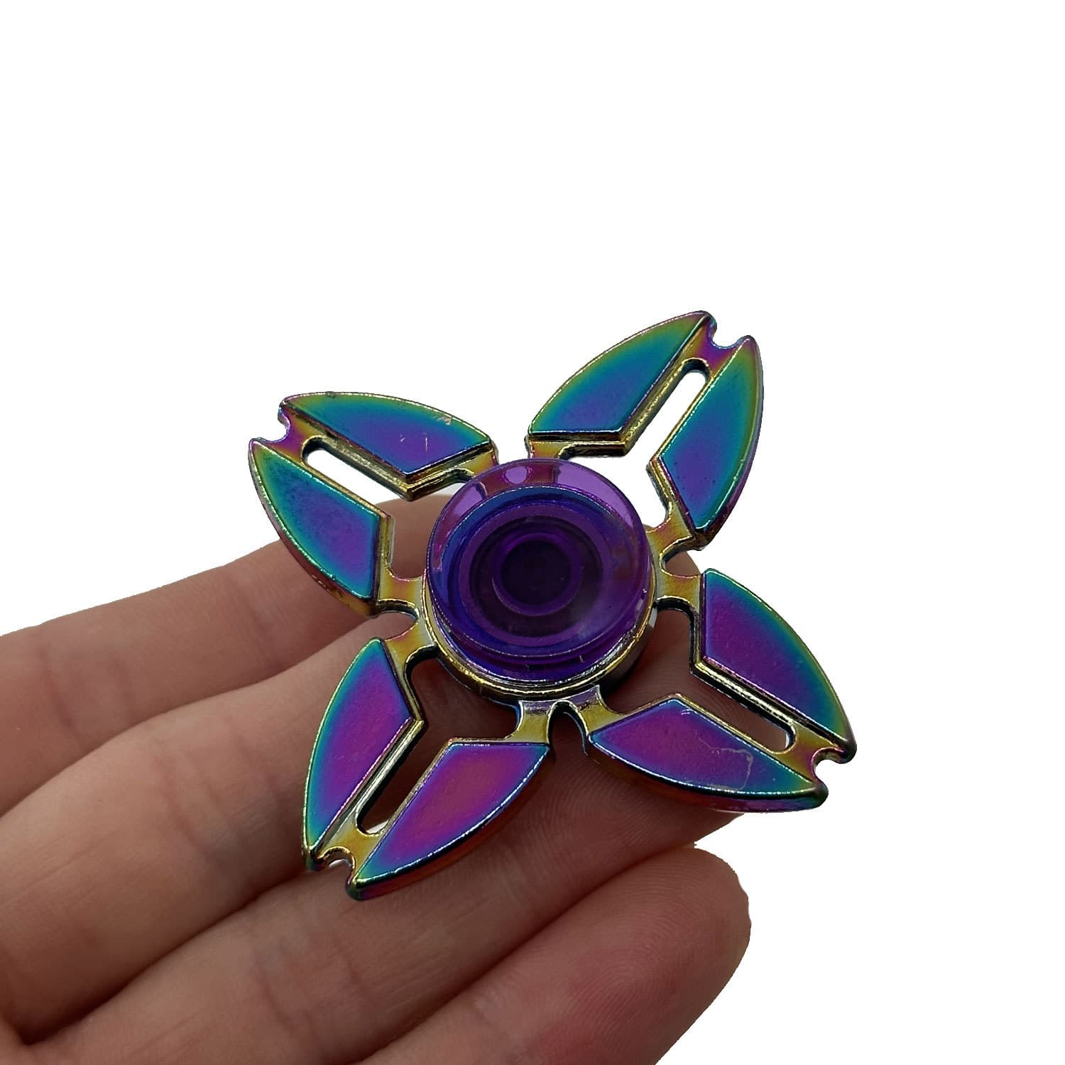 Pião de metal para dedo, brinquedo, gradiente, anti-stress - imagem 5