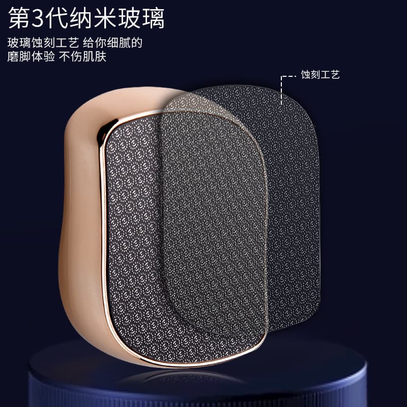 Moedor de pés de vidro nano para remover pele morta e calosidades, lixa de pés, pedra para esfregar os pés, ferramenta de pedicure, moedor de pés nano - imagem 4