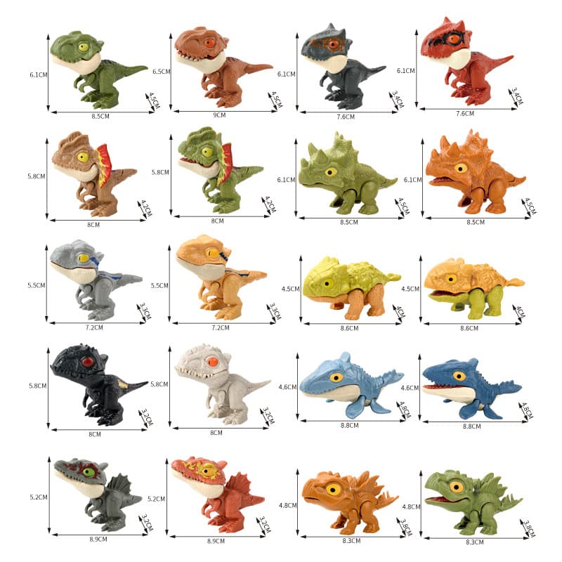 Dinossauro móvel, brinquedo realista, morde o dedo, tiranossauro Rex - imagem 7