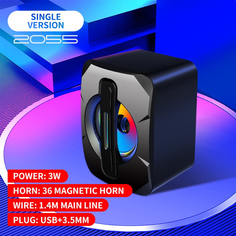 Cross-border RGB desktop laptop celular alto-falante doméstico USB com fio mini subwoofer desktop pequeno áudio - imagem 4