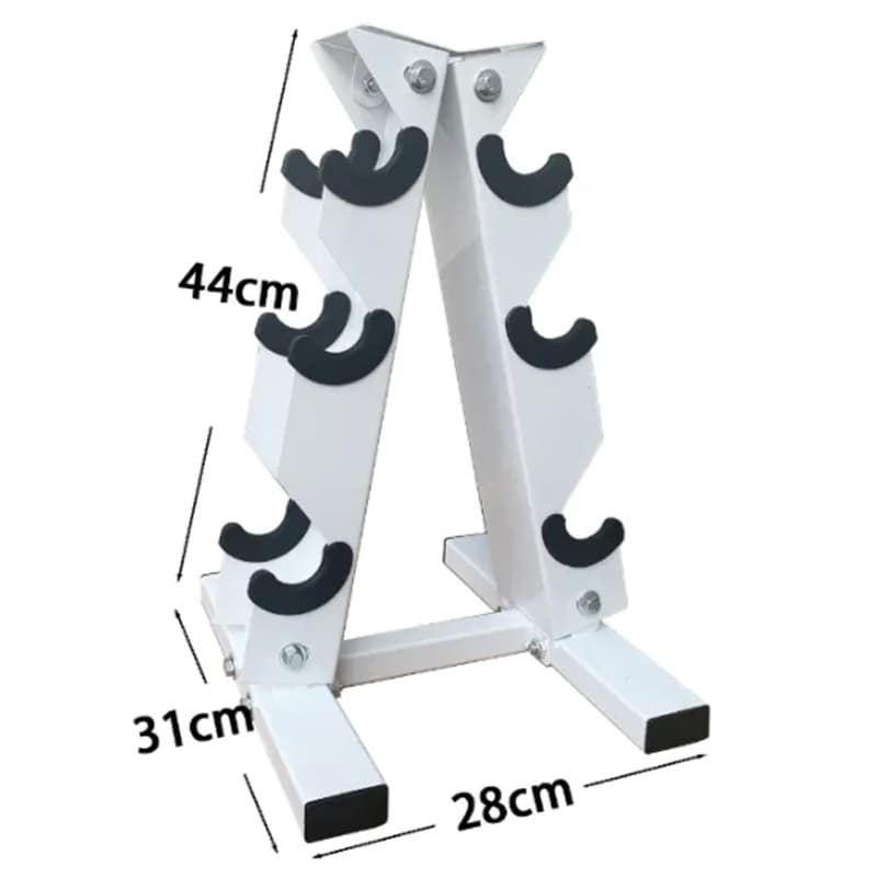 Rack de halteres comercial engrossado e reforçado 3 pares 5 pares 7 pares equipamentos de fitness em casa placa de aço espessado rack de halteres atacado - imagem 3